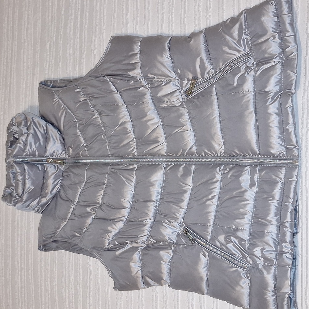 Calvin Klein Silver Puffer Vest XL
